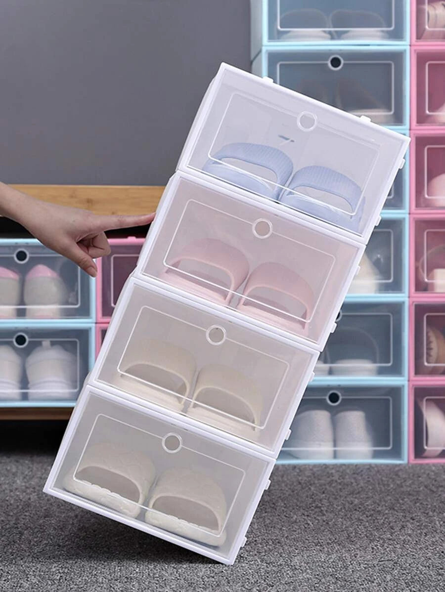 Pack de 20 Cajas Organizadoras Apilables para Zapatos - ¡Transforma tu Clóset!
