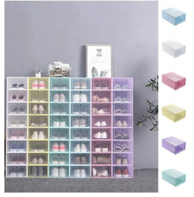 Pack de 20 Cajas Organizadoras Apilables para Zapatos - ¡Transforma tu Clóset!