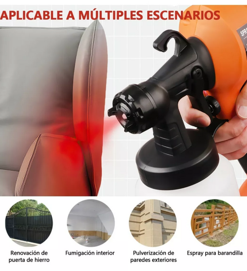 🧰 Pulverizador Eléctrico 400W – Pinta Fácil, Rápido y Sin Esfuerzo