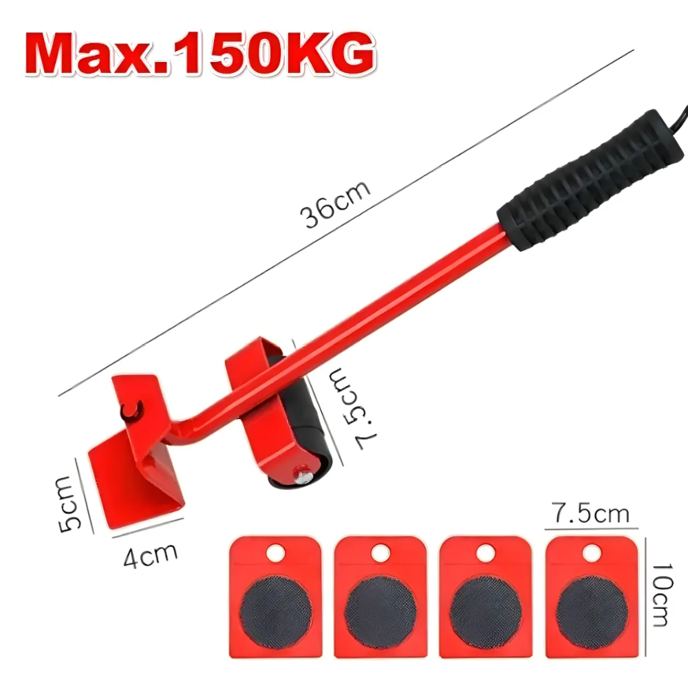 Kit Mueve-Muebles 360° - ¡Levanta y Desliza Sin Esfuerzo!